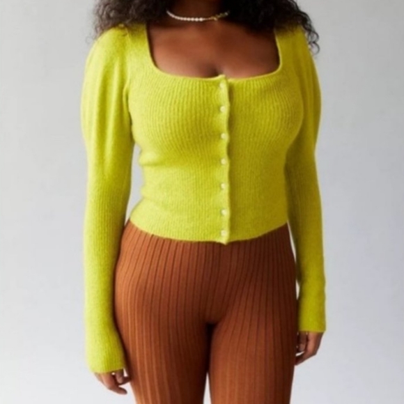 Urban Outfitters Sweaters - Urban Outfitters Ashley Jeweled Button Down Knit Cardigan Sweater